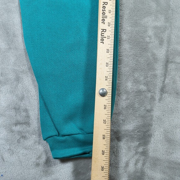 Vintage Hanes Her Way Sweatpants Women Small Green Roomy Fit Tapered 90s USA NWT - Picture 11 of 13